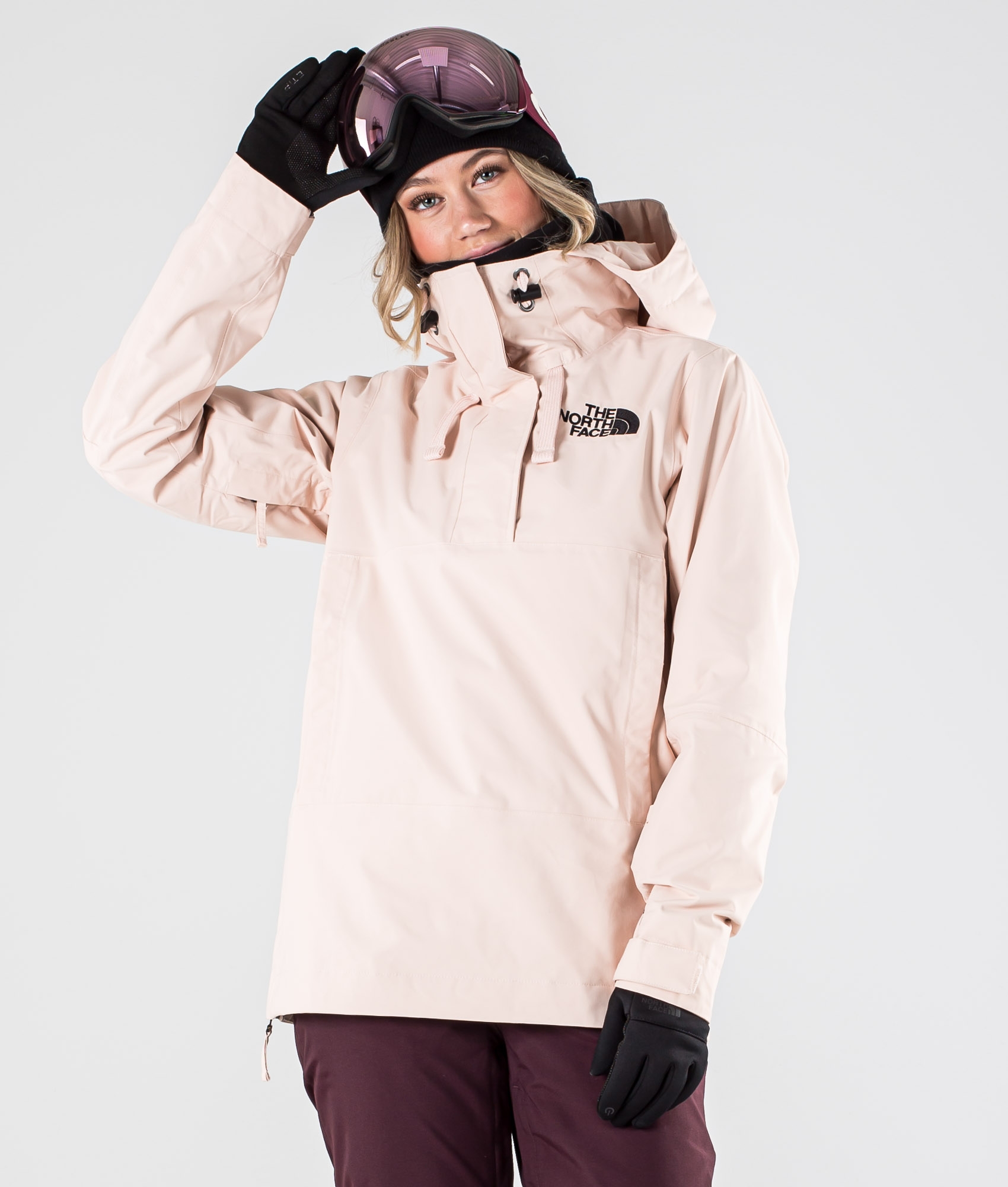 north face pink ski jacket