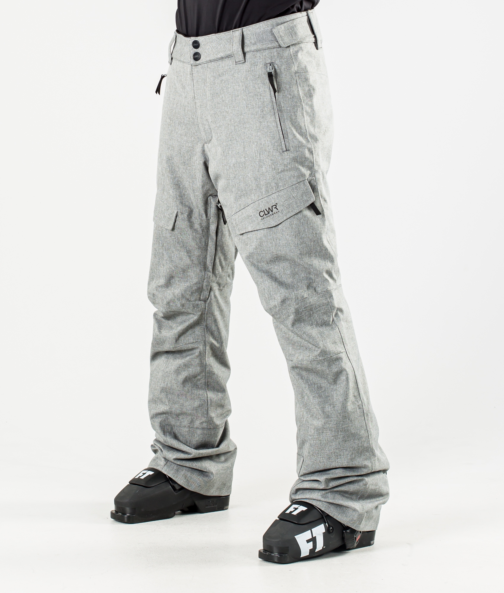grey ski pants