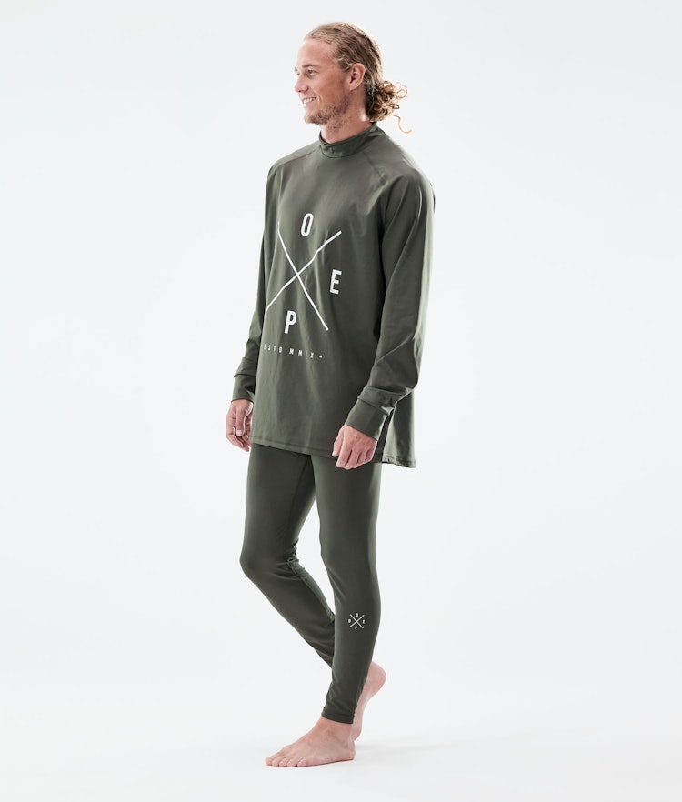 Snuggle Pantalon thermique Homme 2X-Up Olive Green, Image 3 sur 7