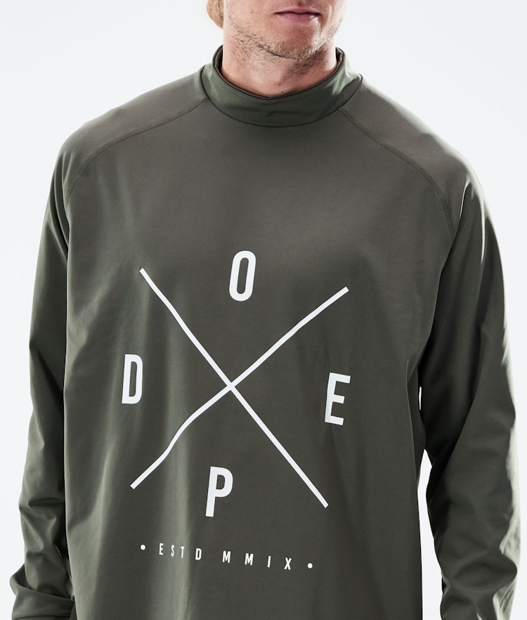 Dope Snuggle Base Layer Top Men 2X-Up Olive Green