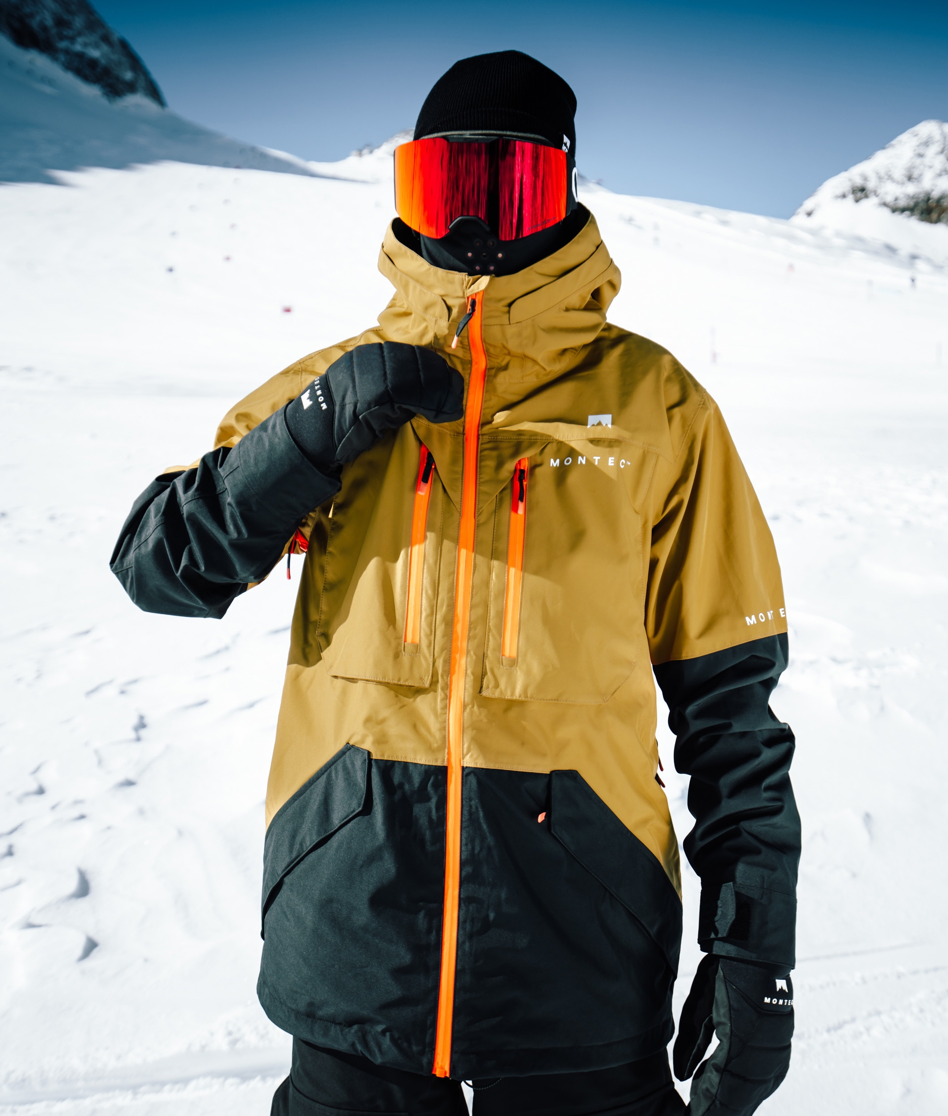 Montec Fenix Snowboard Jacket Gold/Black