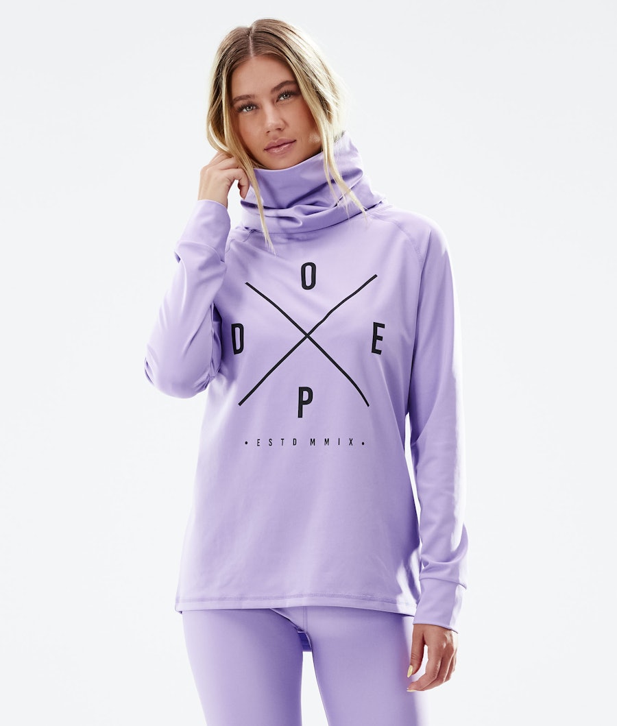 Dope Snuggle 2X-UP W Basislaag Top Faded Violet