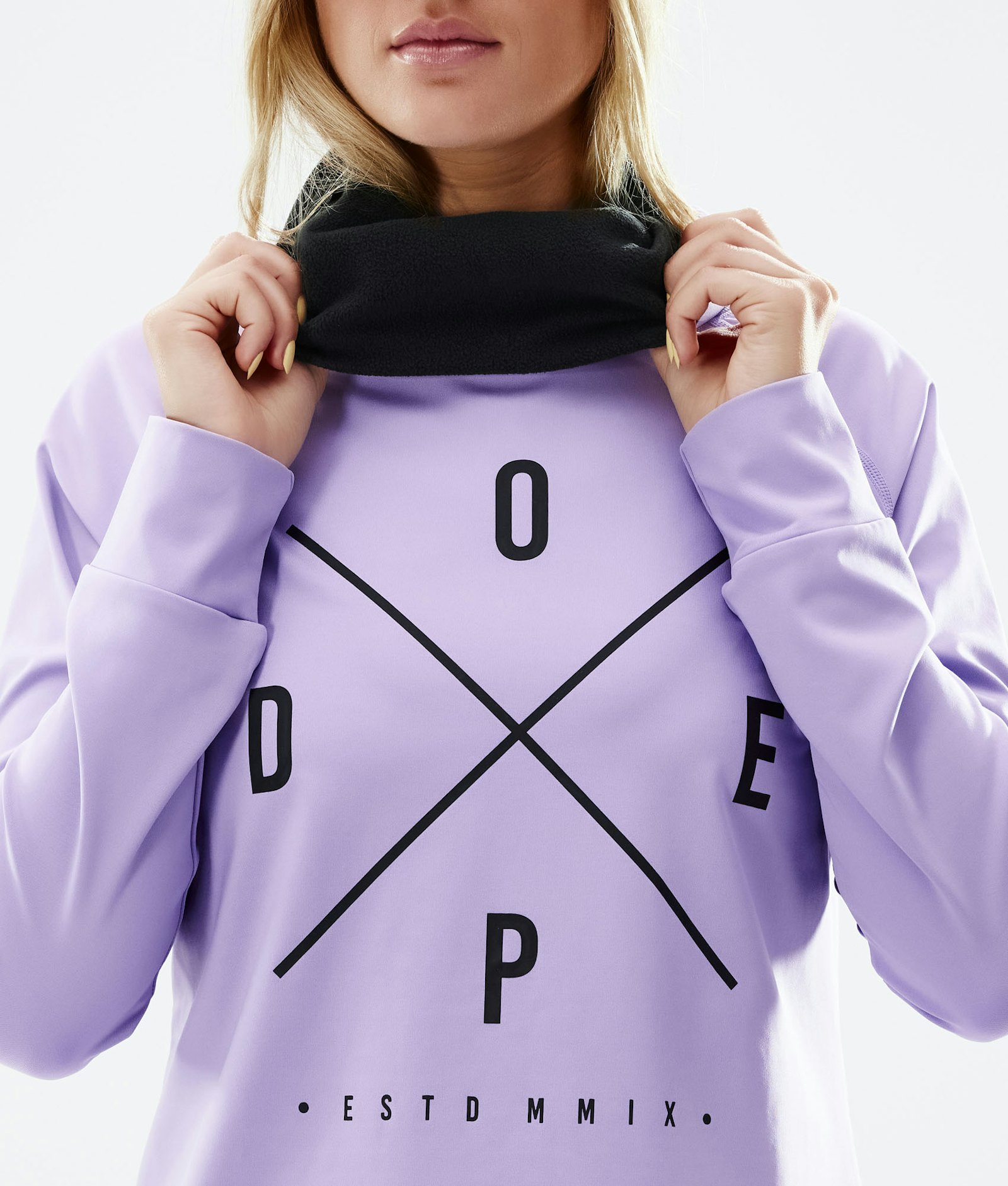 Dope Snuggle W Basislaag Top Dames 2X-Up Faded Violet
