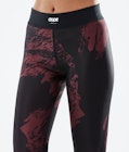 Dope Snuggle W Baselayer tights Dame 2X-Up Paint Burgundy