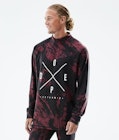 Dope Snuggle Baselayer top Herre 2X-Up Paint Burgundy