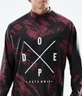 Dope Snuggle Base Layer Top Men 2X-Up Paint Burgundy