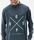 Dope Snuggle Tee-shirt thermique Homme 2X-Up Metal Blue