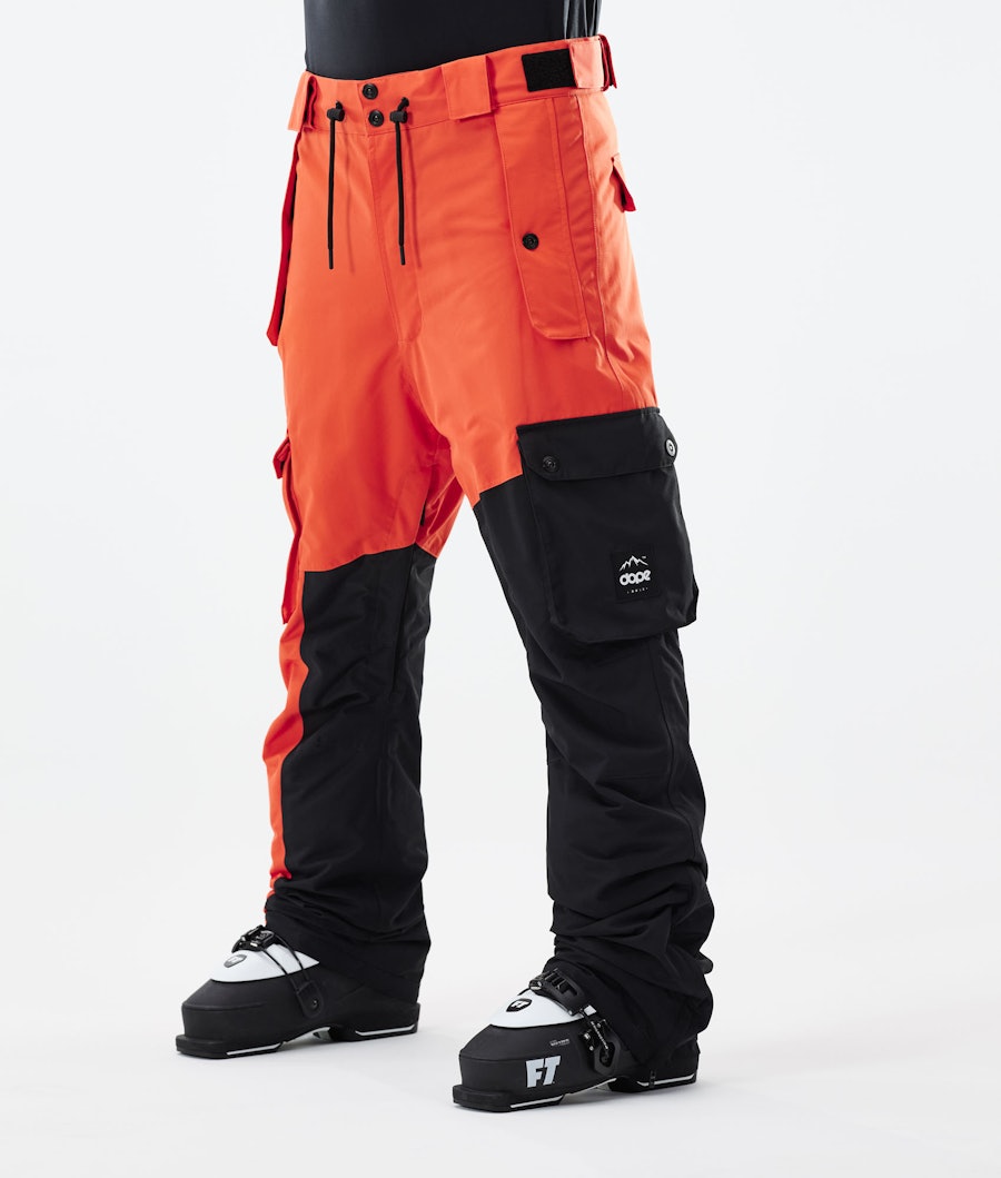 Adept Ski Pants Men Orange/Black