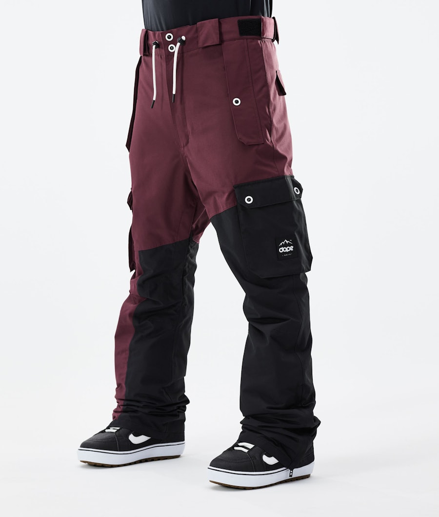 Adept Pantalon de Snowboard Homme Burgundy/Black