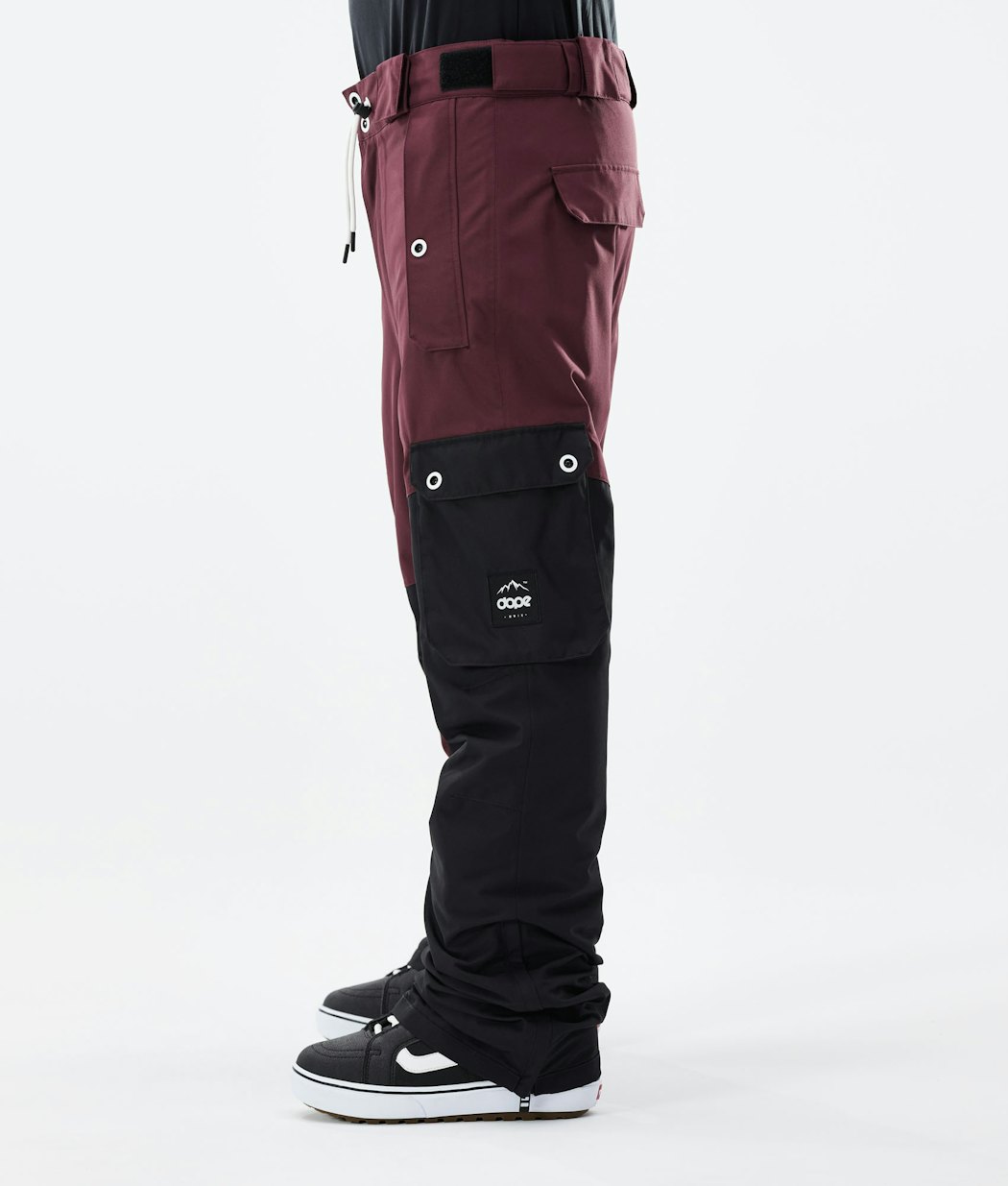 Dope Adept Snowboard Pants Burgundy/Black