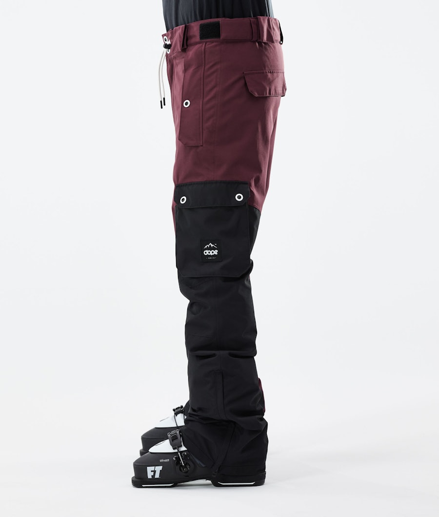 Dope Adept Pantalon de Ski Burgundy/Black