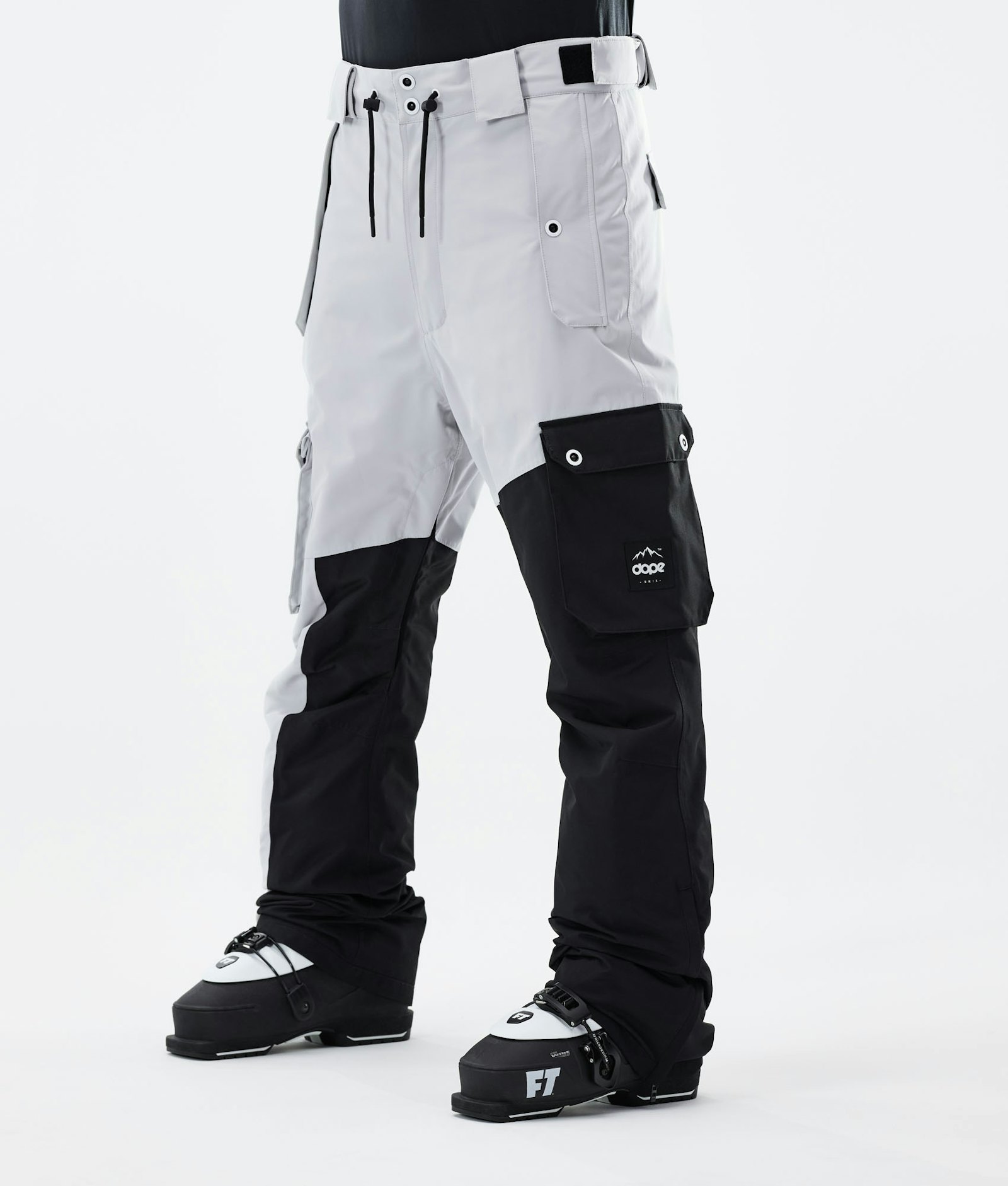 Dope Adept 2021 Ski Pants Men Light Grey/Black