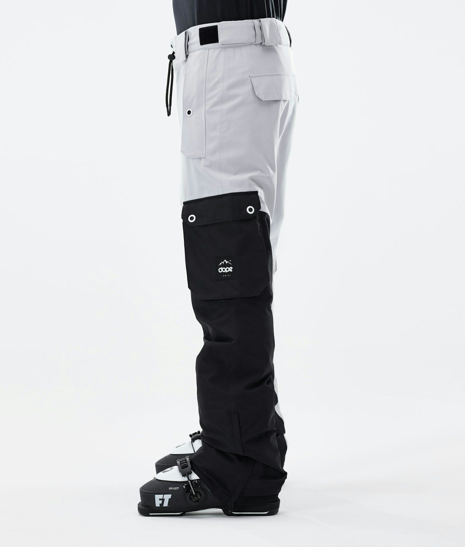 Dope Adept 2021 Ski Pants Men Light Grey/Black