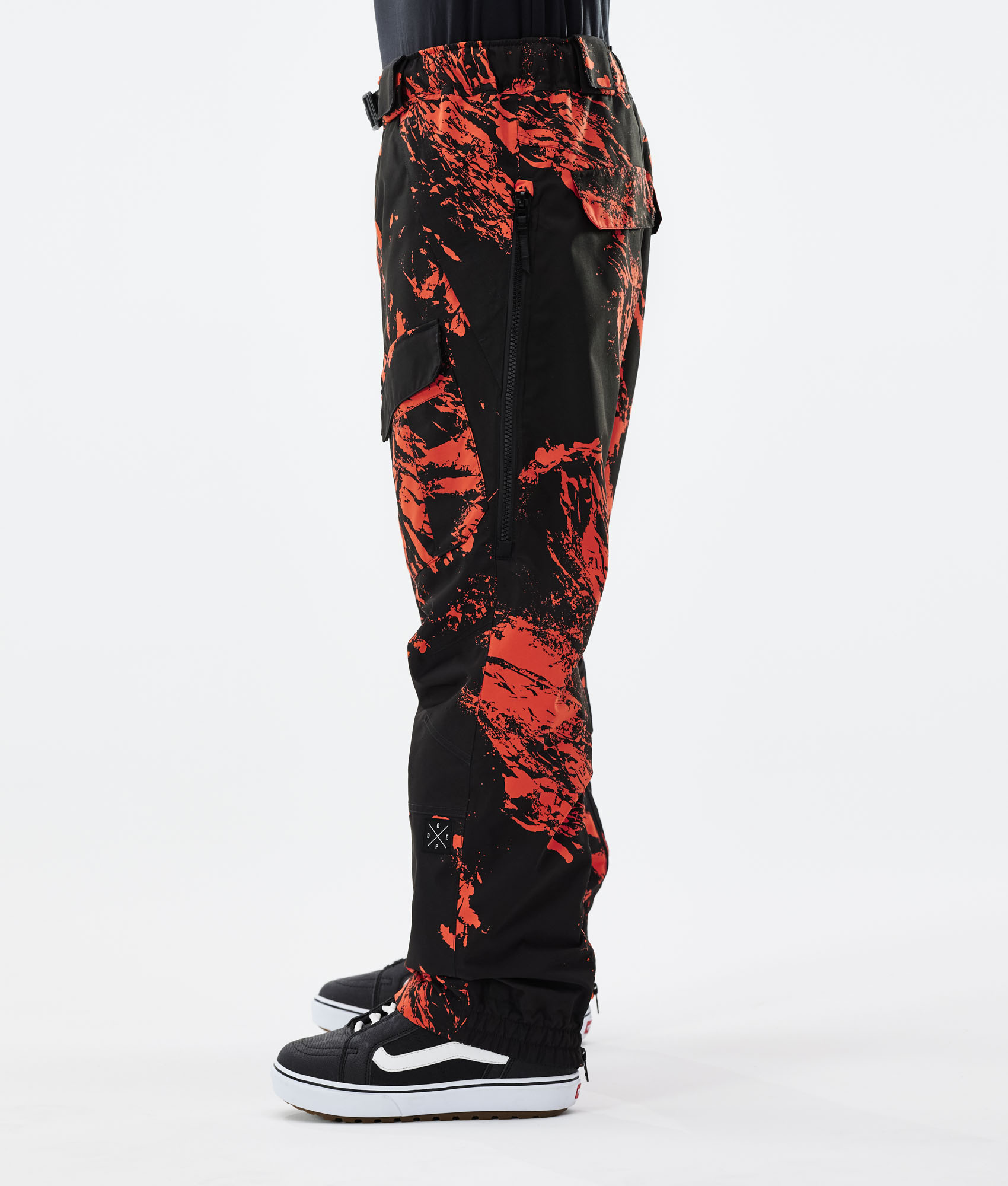 Dope Antek 2021 Snowboard Pants Men Paint Orange