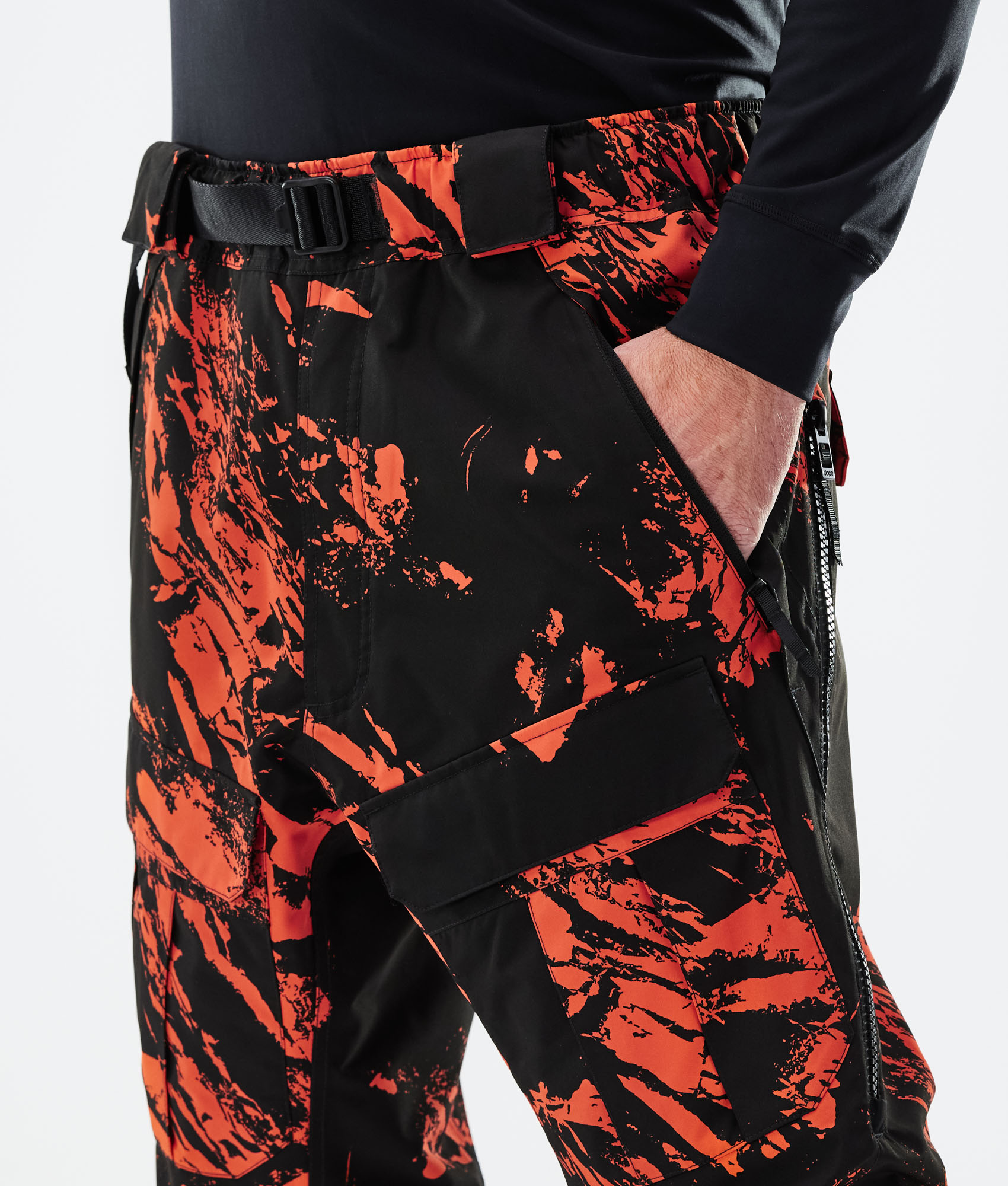 Dope Antek 2021 Snowboard Pants Men Paint Orange