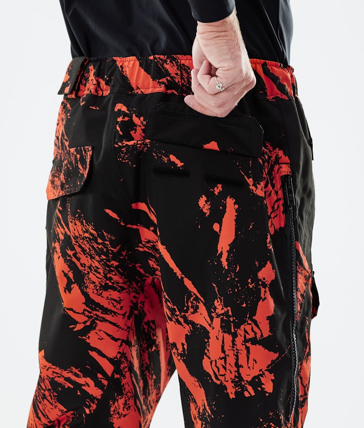 Dope Antek 2021 Pantalon de Snowboard Homme Paint Orange, Image 6 sur 6