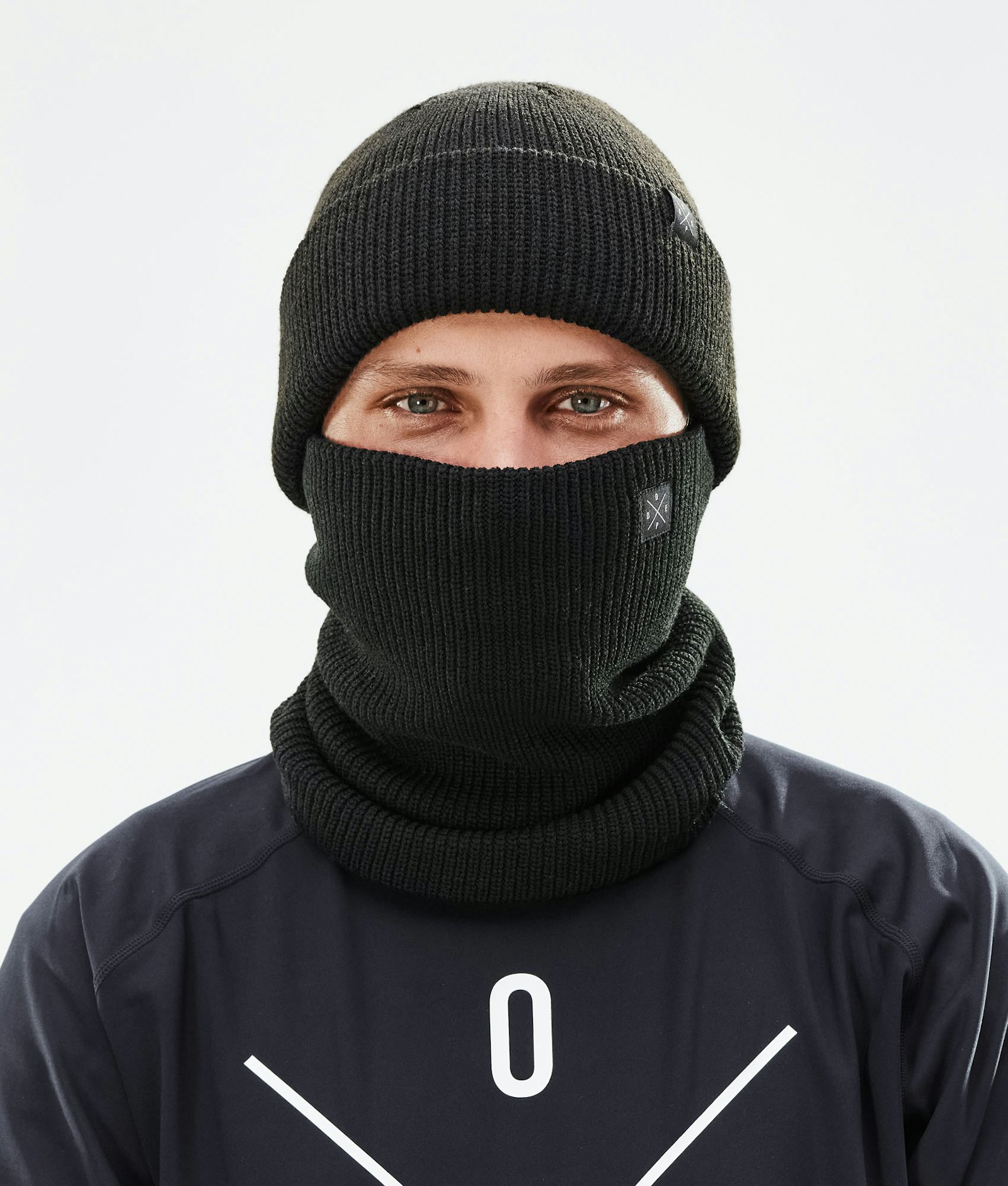 2X-UP Knitted Facemask Black, Image 2 of 3
