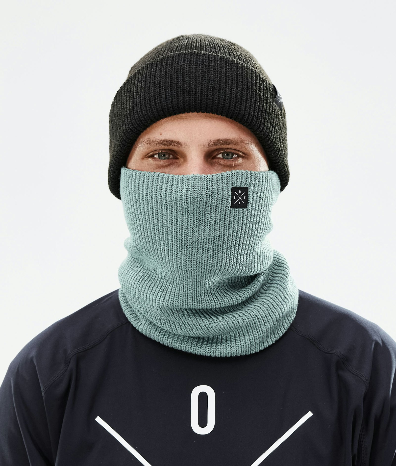 Dope 2X-UP Knitted Facemask Faded Green