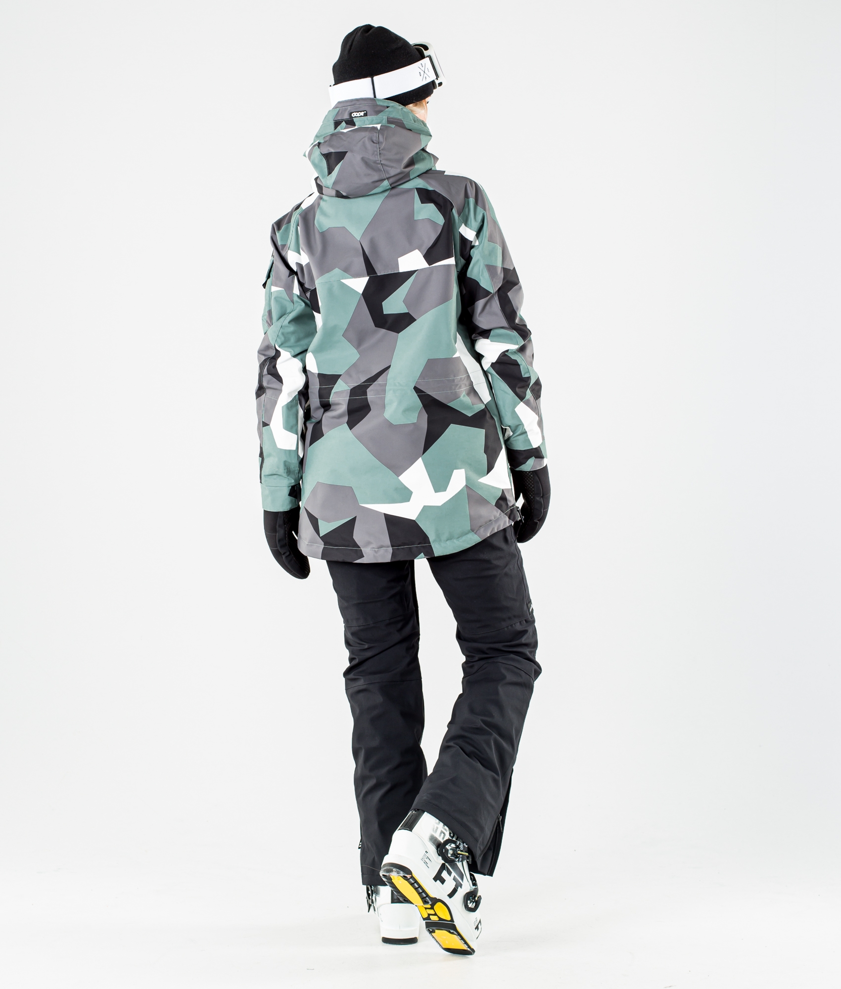 Dope Akin W Ski Jacket Faded Green Camo
