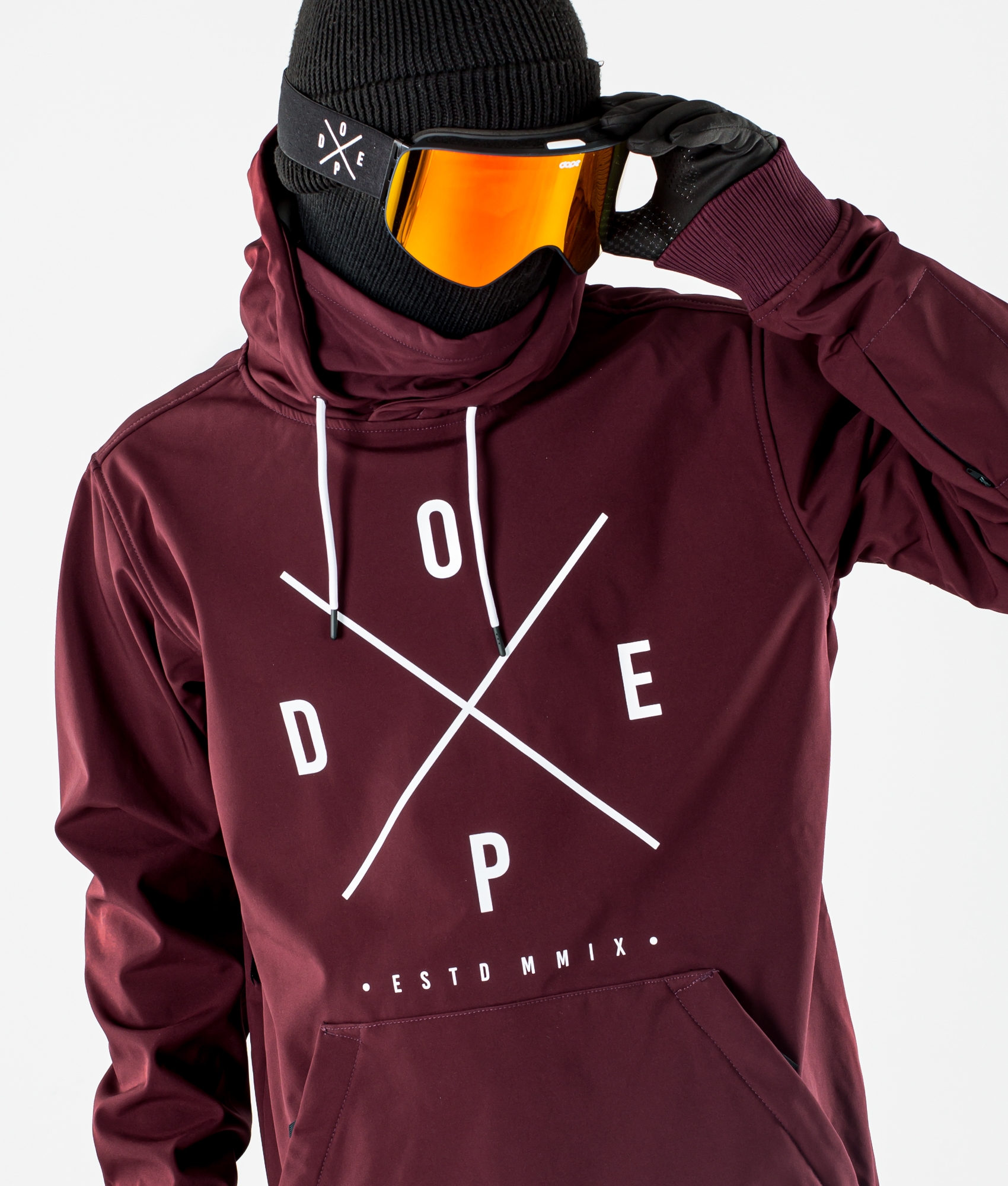 dope yeti snowboard jacket burgundy