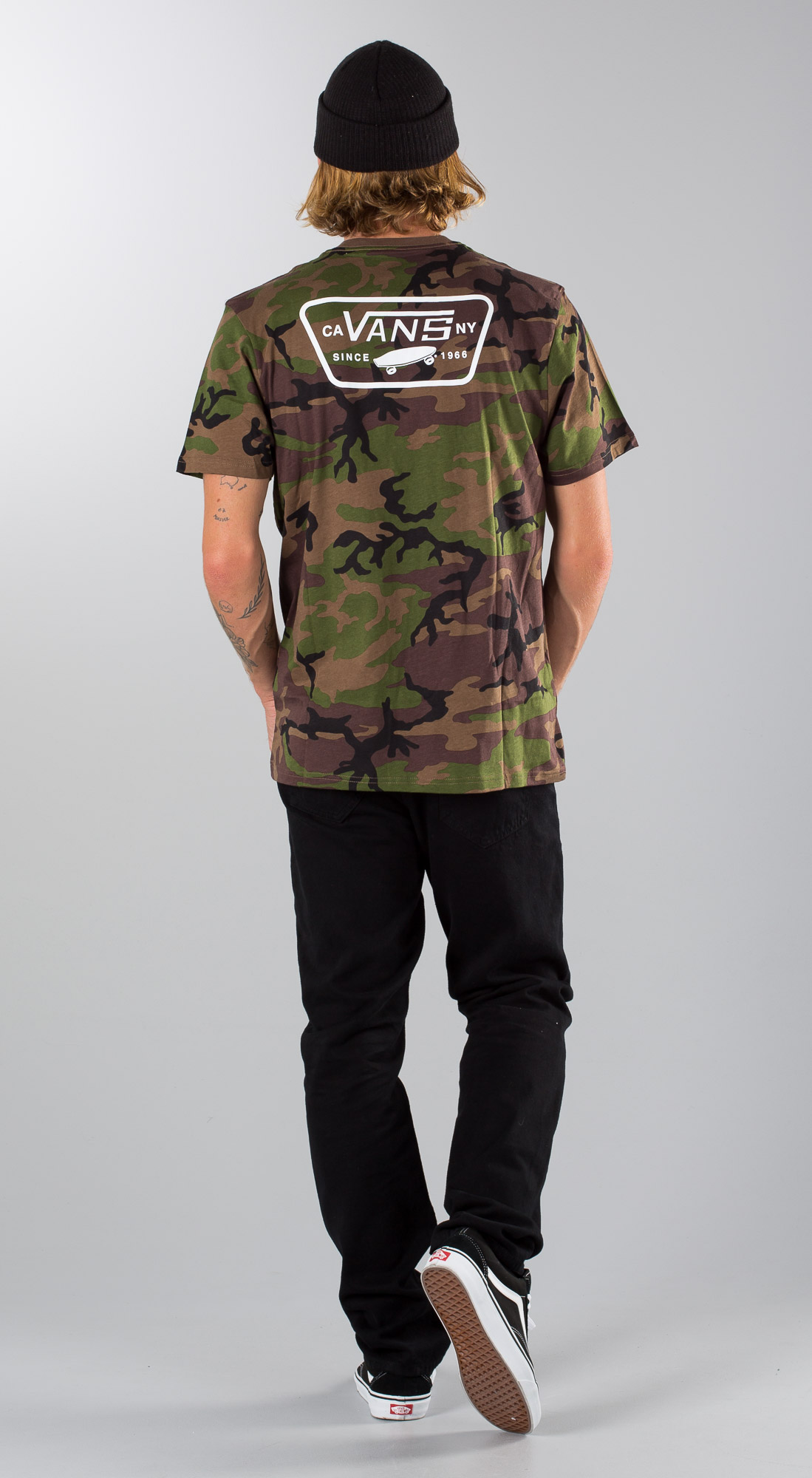 Vans Full Patch Back Camo-White Outfit 