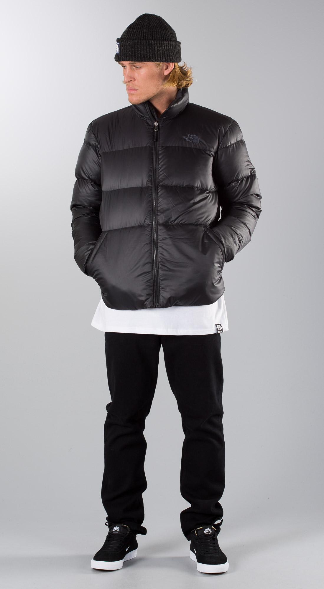 the north face nuptse outfit
