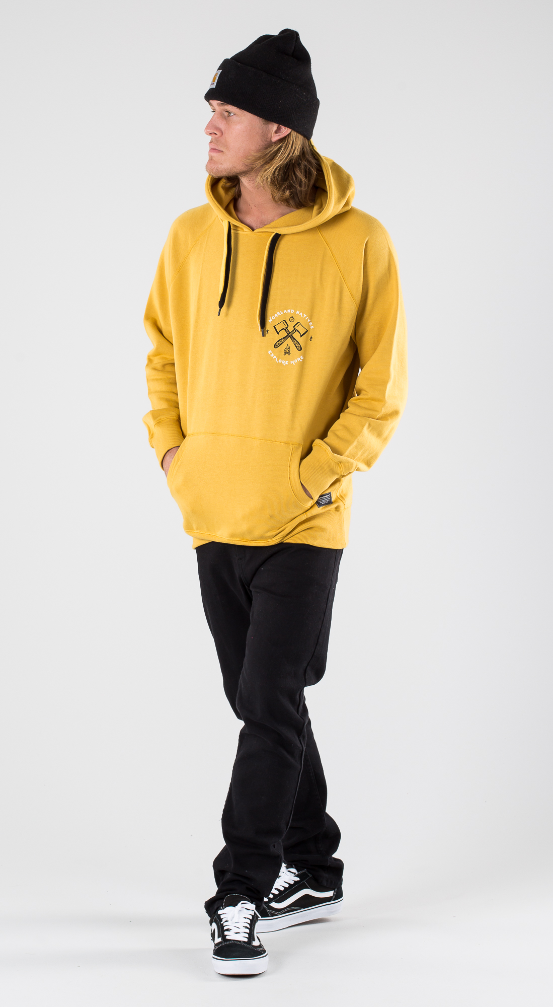 mustard hoodie outfit