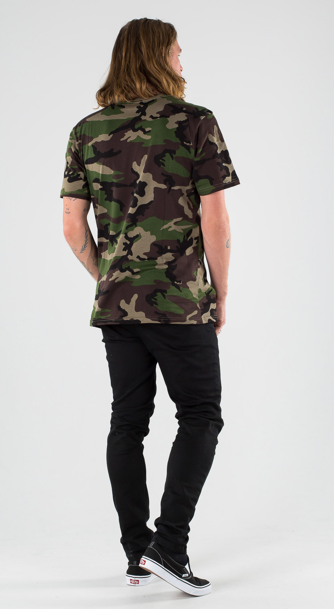 vans camo trousers