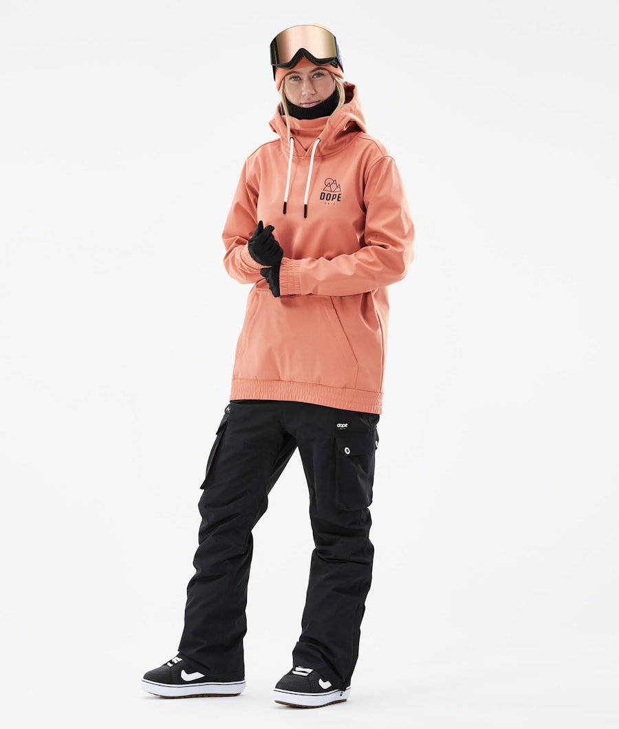 Yeti W Snowboard Outfit Dames Peach/Black