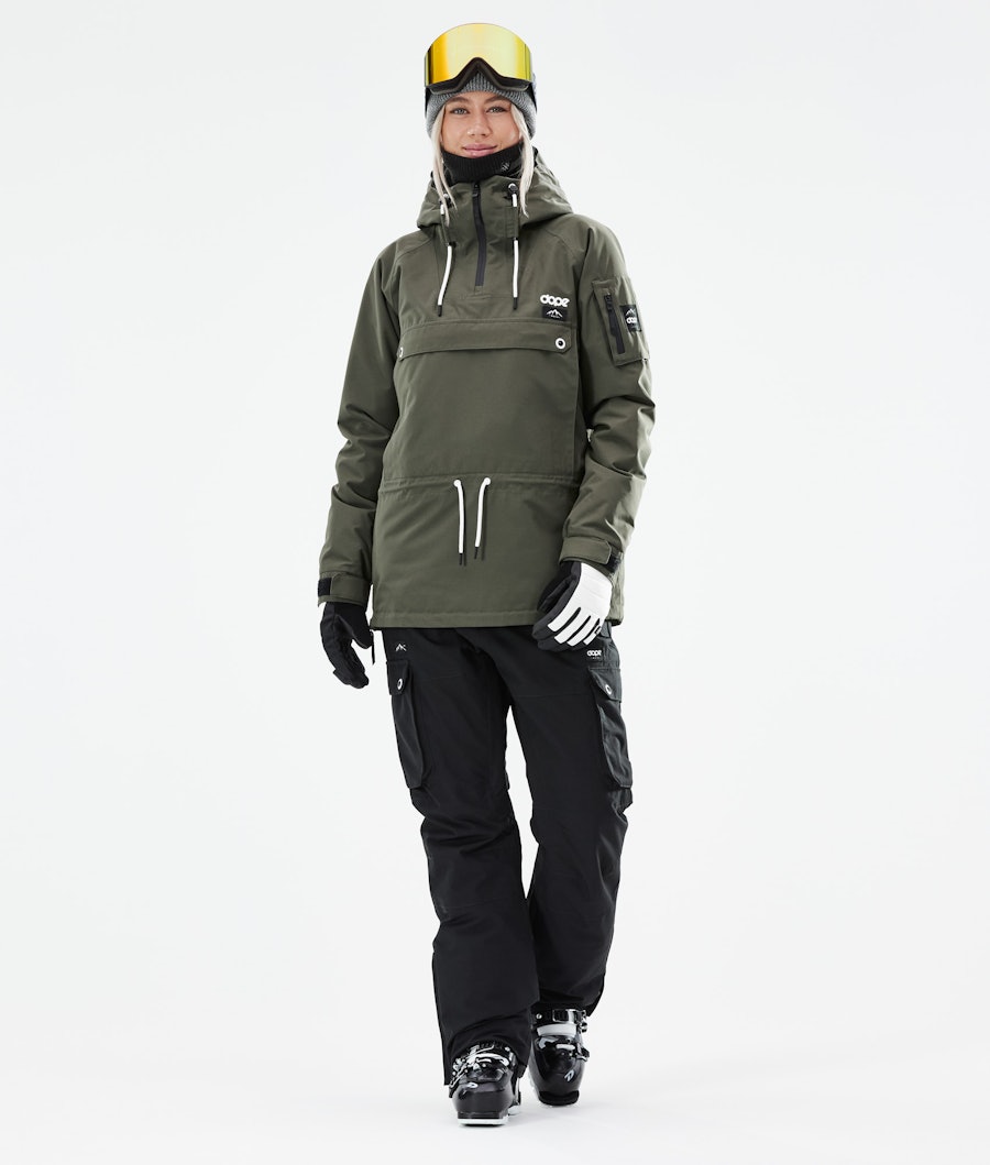 Annok W Ski Outfit Dames Olive Green/Black