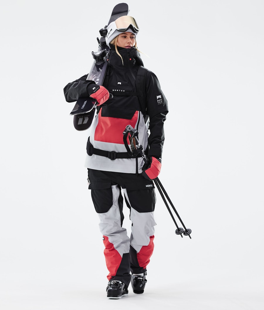Doom W Ski Outfit Women Black/Coral/Light Grey