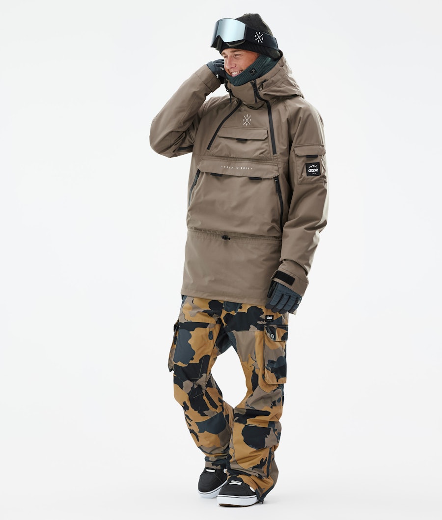 Akin Snowboardový Outfit Pánské Walnut/Walnut Camo