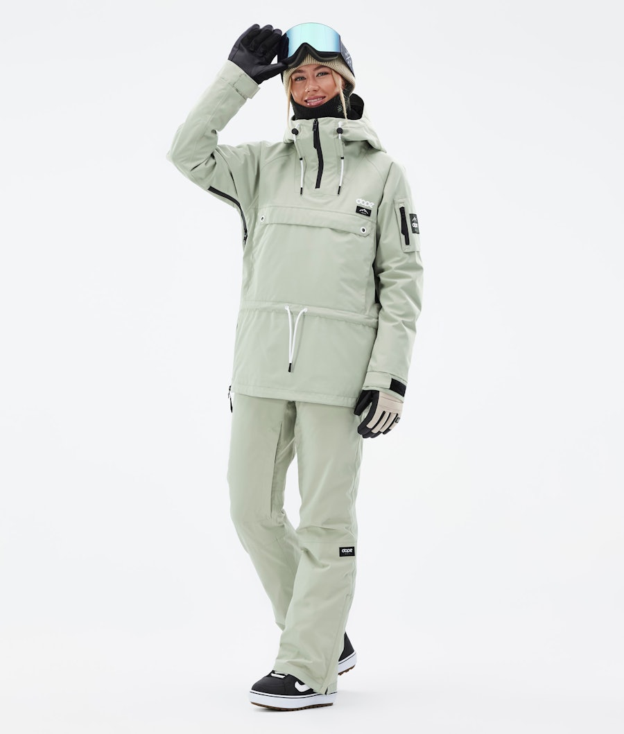 Annok W Snowboard Outfit Dames Soft Green