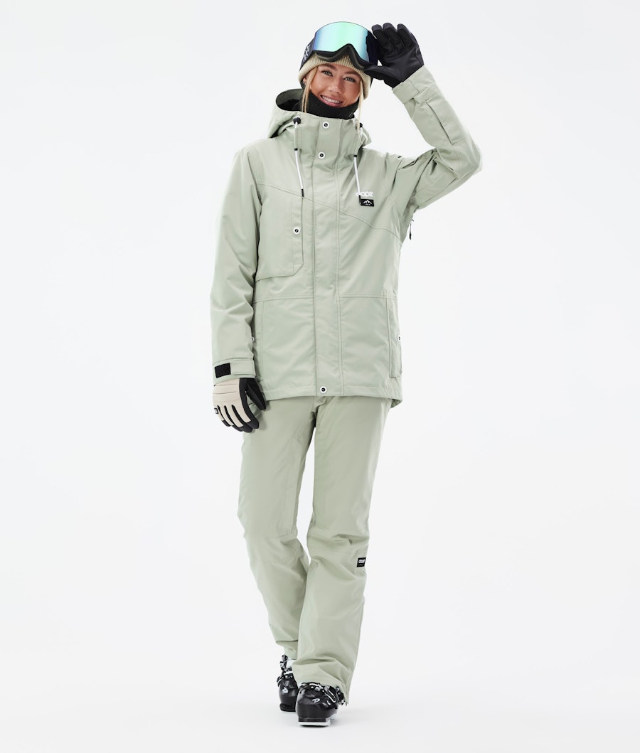 Adept W Ski Outfit Dames Soft Green