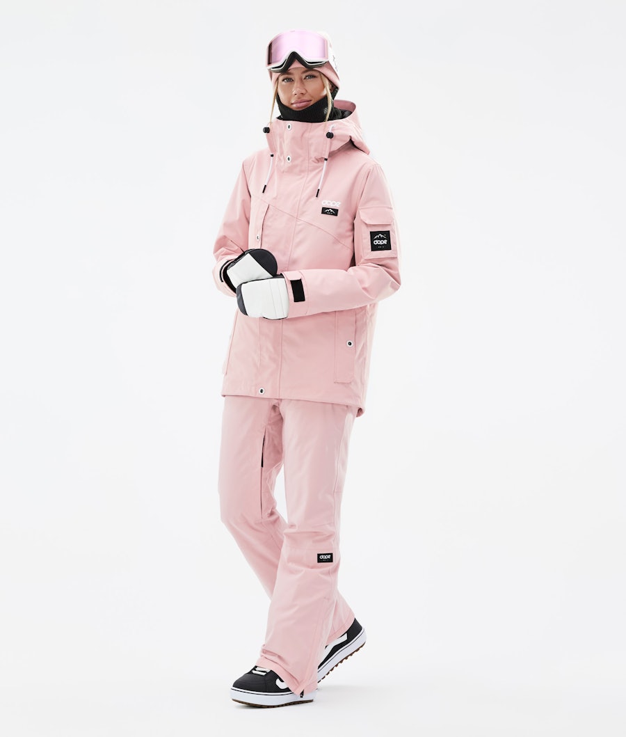 Adept W Snowboard Outfit Dames Soft Pink