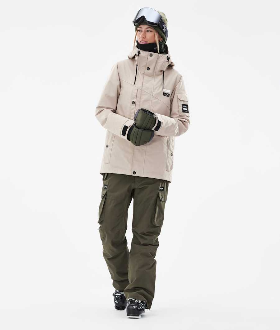 Adept W Ski Outfit Women Sand/Olive Green
