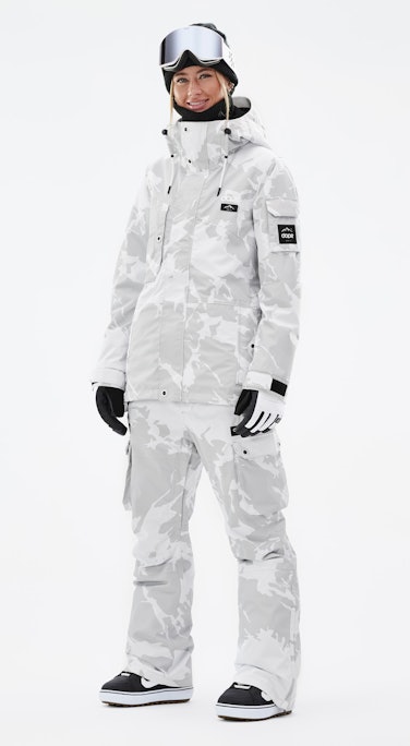 Adept W Snowboard Outfit Dame Grey Camo