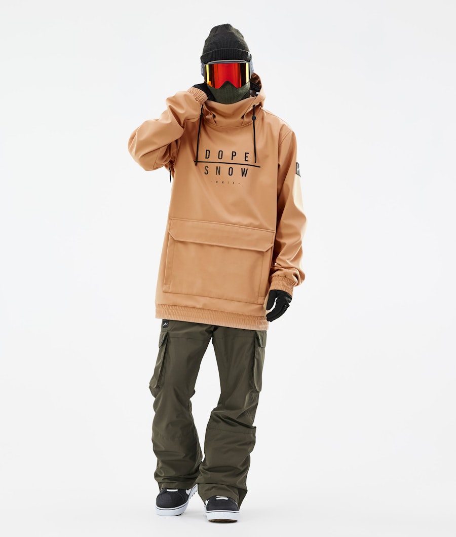 Wylie Snowboard Outfit Men Khaki Yellow/Olive Green