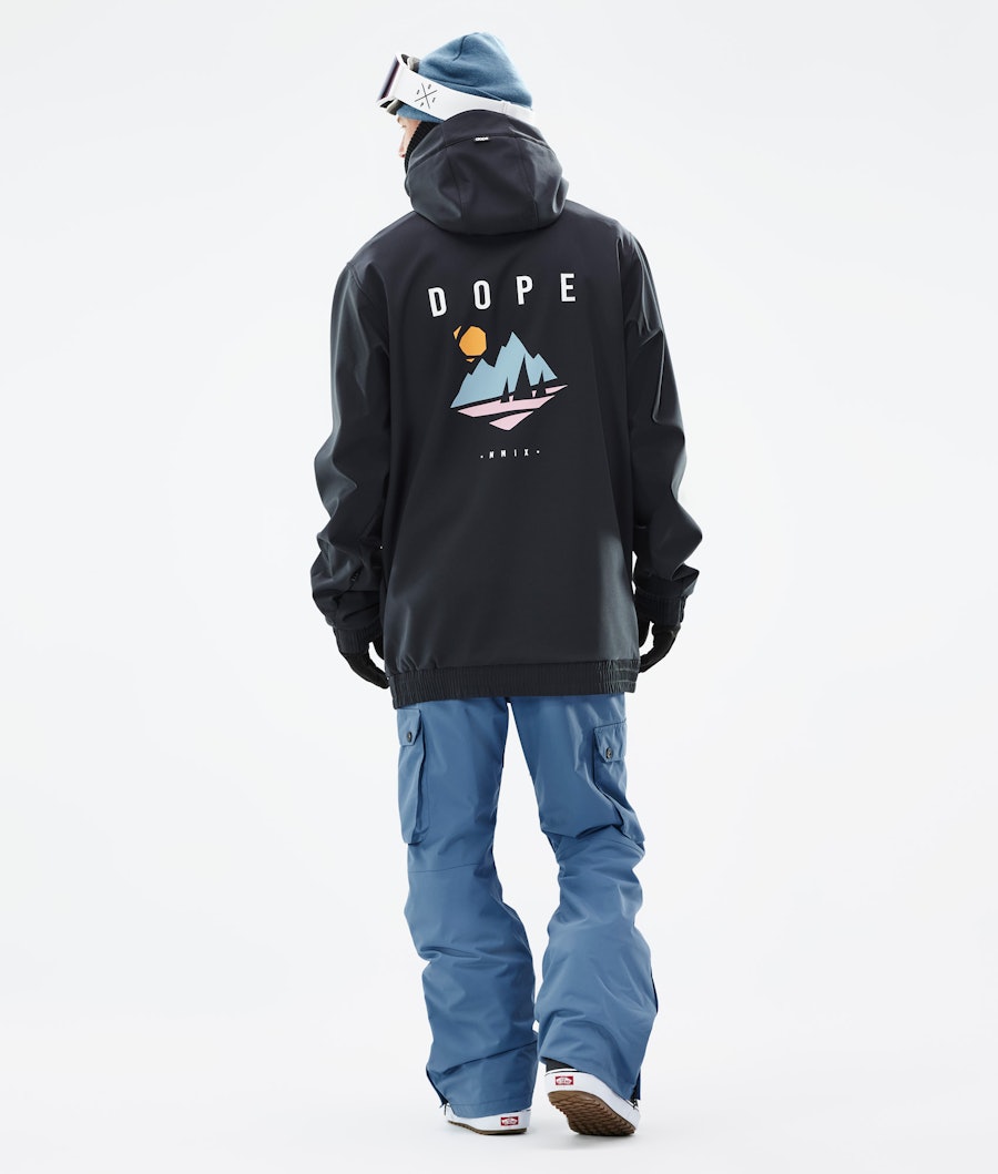 Yeti Snowboard Outfit Men Black/Blue Steel