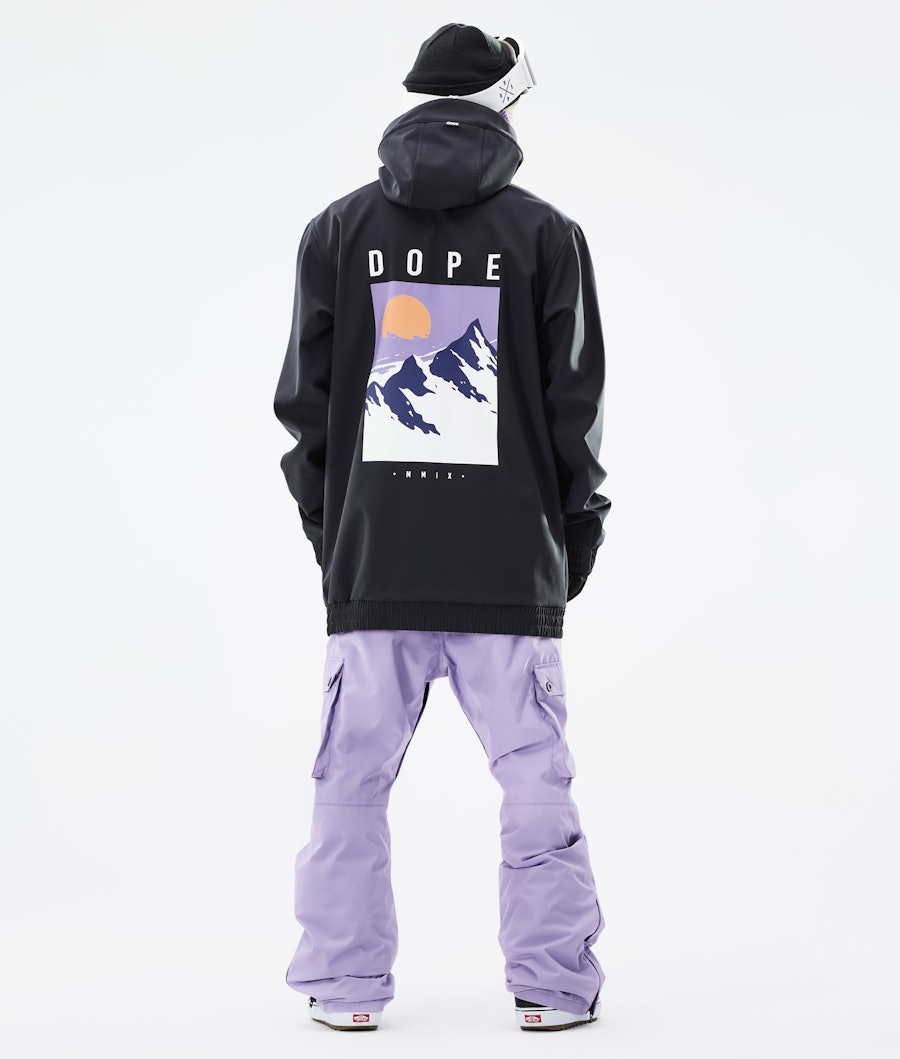 Yeti Outfit Snowboardowy Mężczyźni Black/Faded Violet