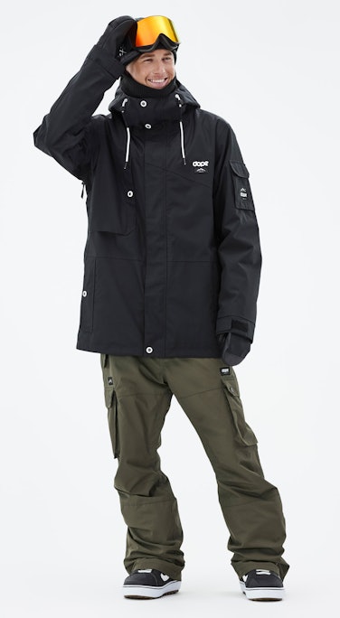 Adept Snowboard Outfit Herren Black/Olive Green