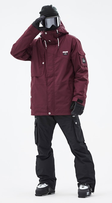 Adept Outfit Ski Homme Burgundy/Black