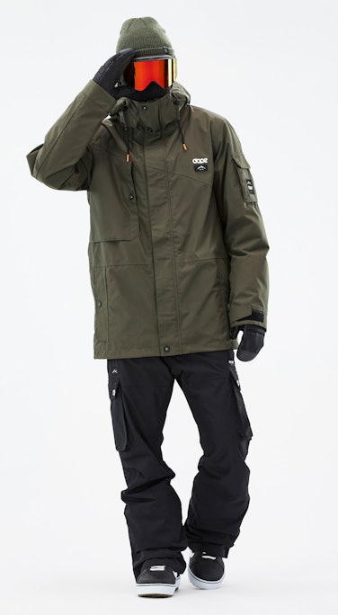 Adept Snowboard Outfit Men Olive Green/Black
