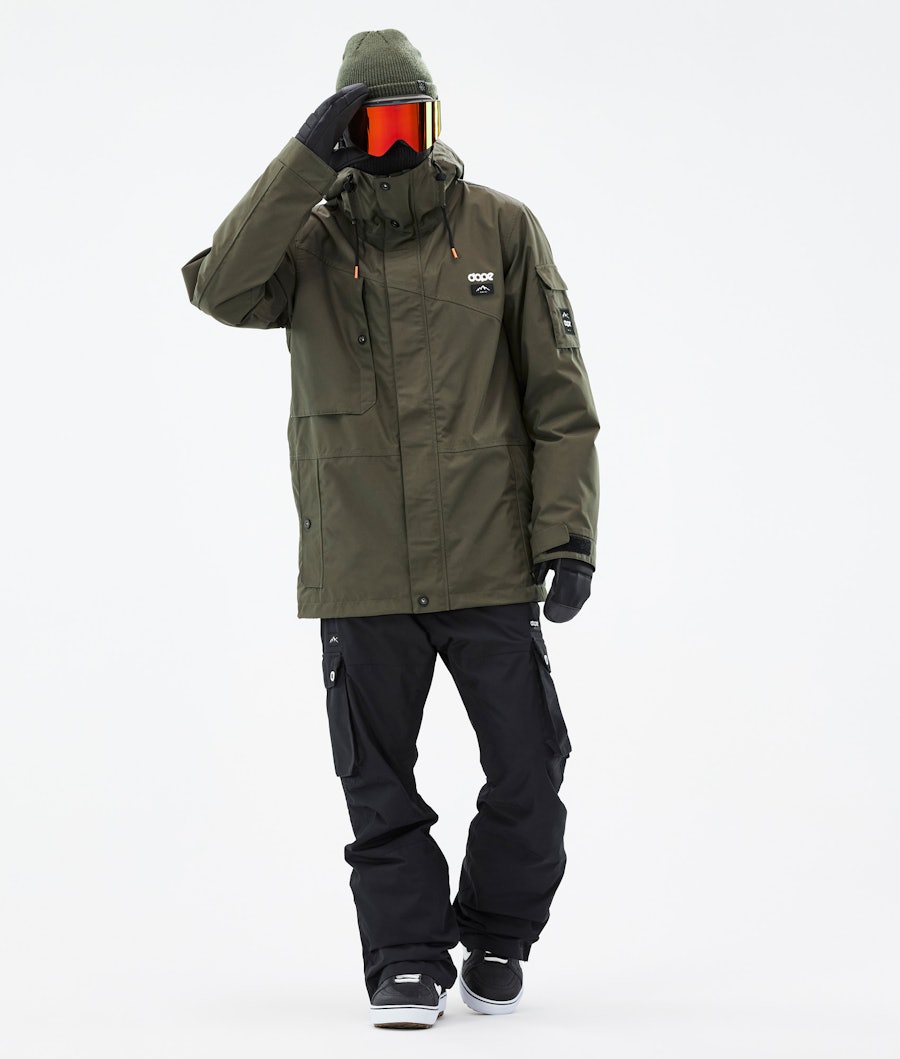Adept Snowboard Outfit Herren Olive Green/Black
