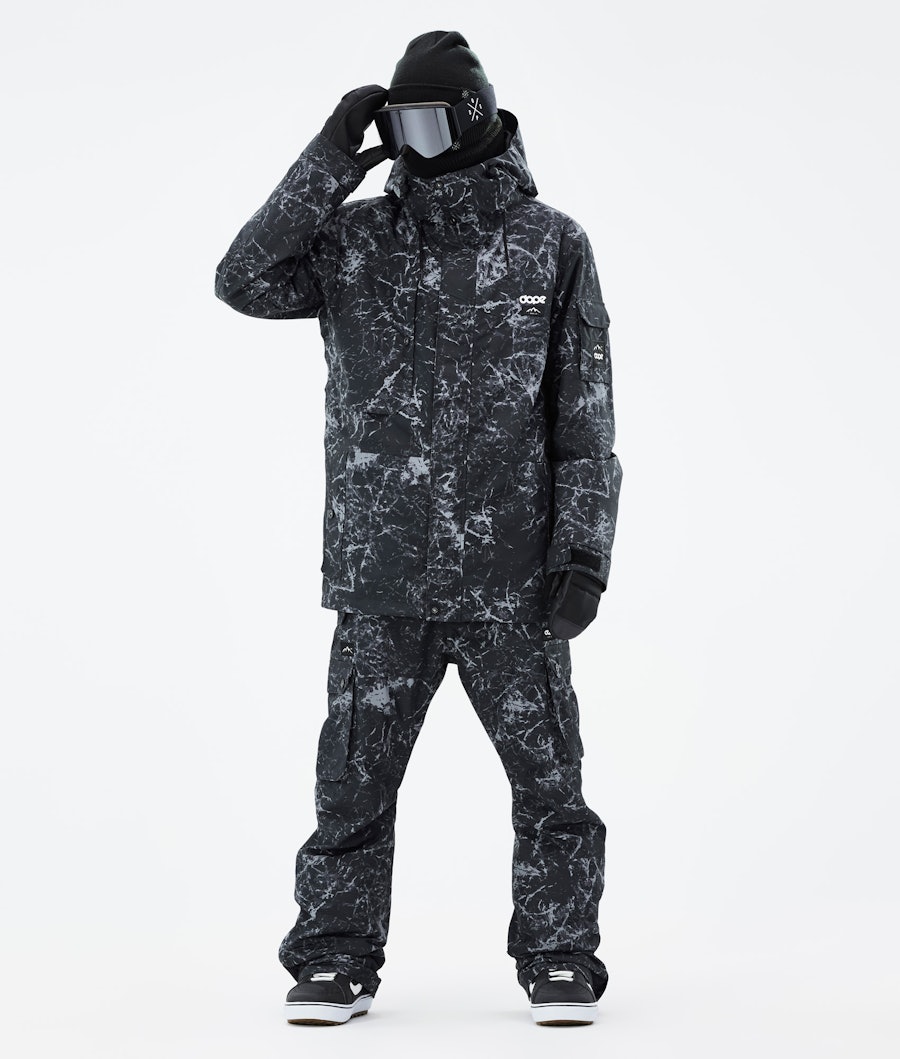 Adept Outfit Snowboardowy Mężczyźni Rock Black