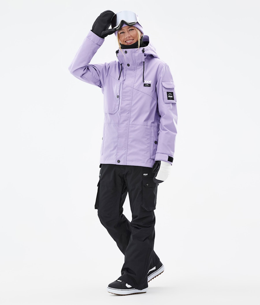 Adept W Snowboard Outfit Dames Faded Violet/Blackout