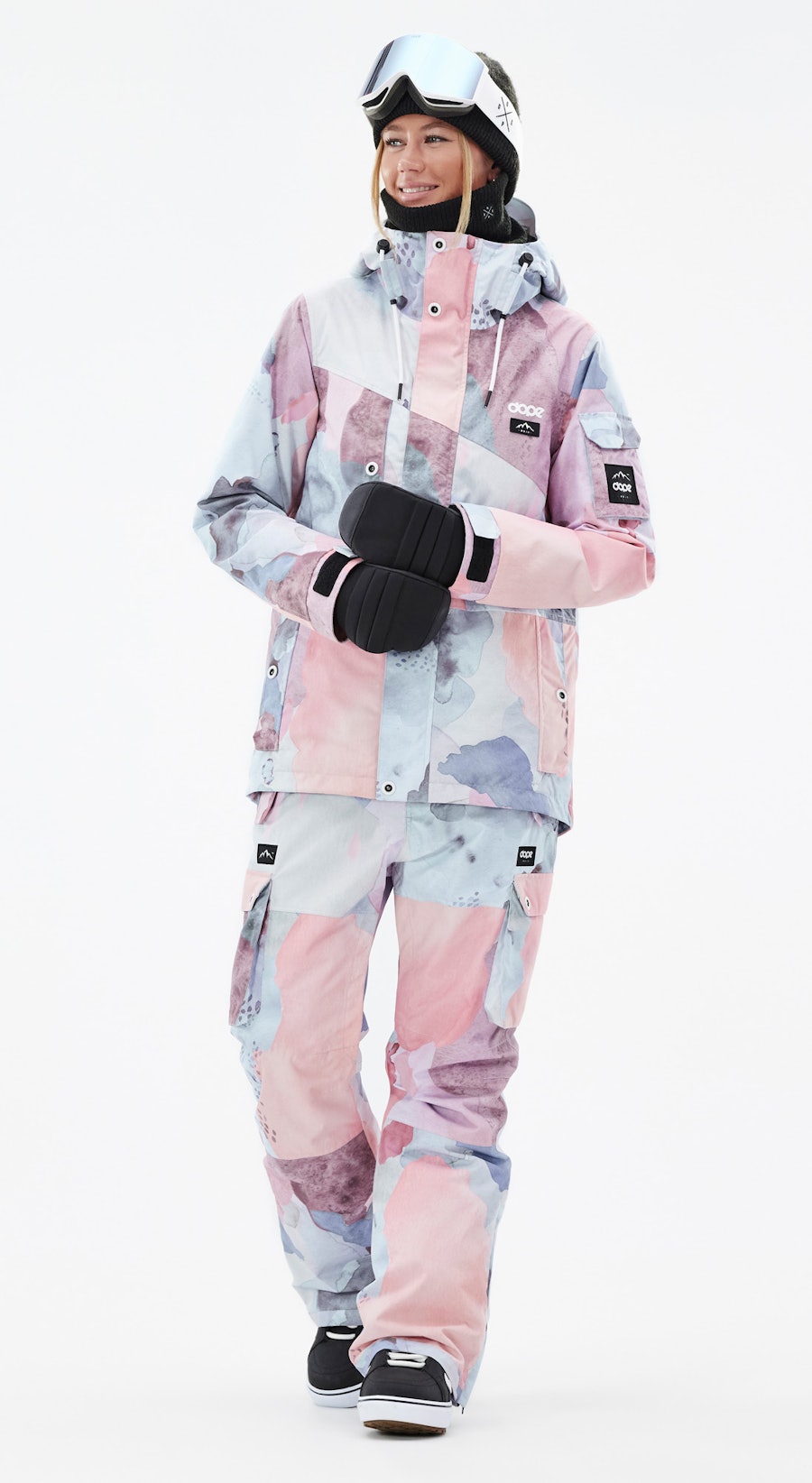 Adept W Snowboard Outfit Dames Washed Ink