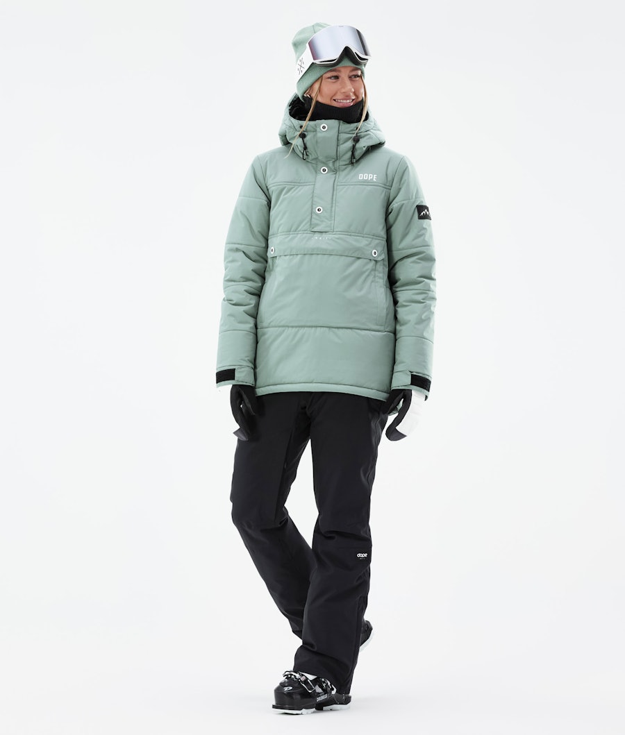 Puffer W Ski Outfit Damen Faded Green/Black