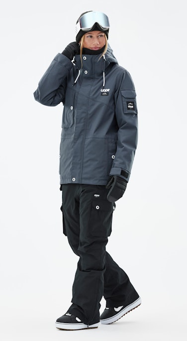 Adept W Snowboard Outfit Damen Metal Blue/Black