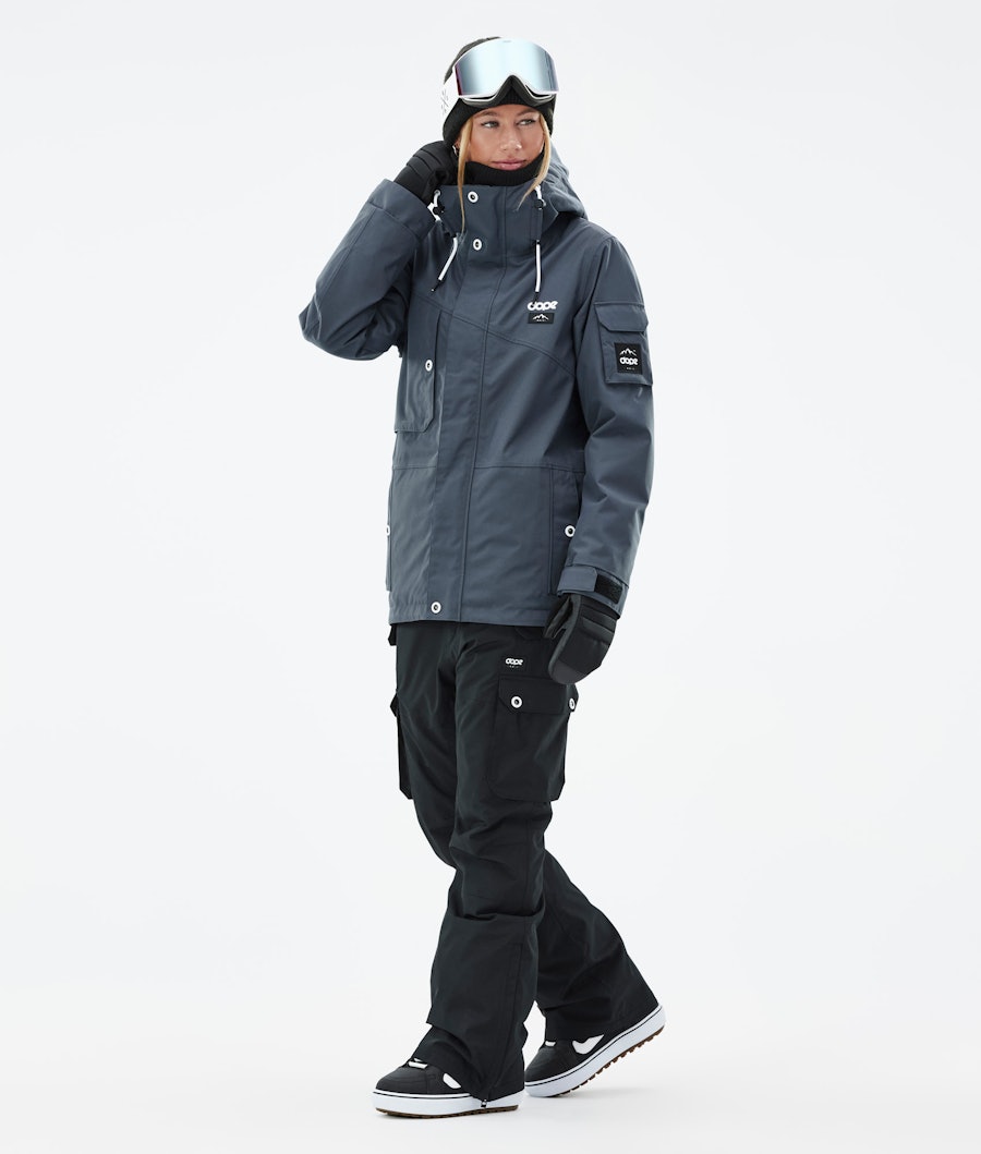 Adept W Snowboard Outfit Dames Metal Blue/Black